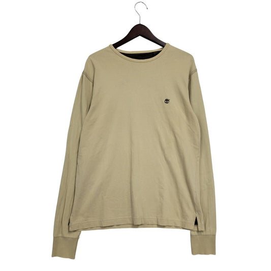 【現状渡し品】【メンズ】 ONE POINT LS TEE ワンポイント ロングスリーブ Tシャツ トルコ製 長袖 トップス 146-250524-as-18-izu サイズ：M カラー：ベージュ 万代Net店