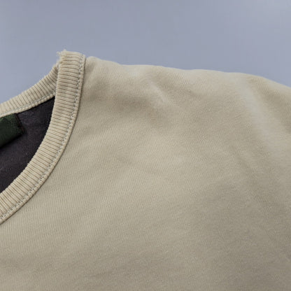 【現状渡し品】【メンズ】 ONE POINT LS TEE ワンポイント ロングスリーブ Tシャツ トルコ製 長袖 トップス 146-250524-as-18-izu サイズ：M カラー：ベージュ 万代Net店