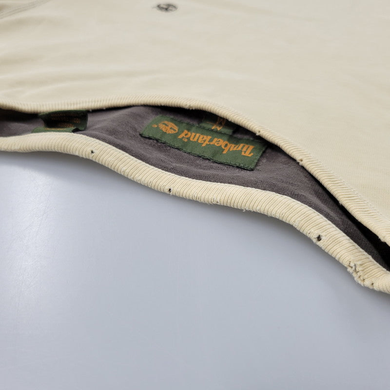 【現状渡し品】【メンズ】 ONE POINT LS TEE ワンポイント ロングスリーブ Tシャツ トルコ製 長袖 トップス 146-250524-as-18-izu サイズ：M カラー：ベージュ 万代Net店