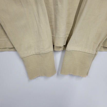 【現状渡し品】【メンズ】 ONE POINT LS TEE ワンポイント ロングスリーブ Tシャツ トルコ製 長袖 トップス 146-250524-as-18-izu サイズ：M カラー：ベージュ 万代Net店
