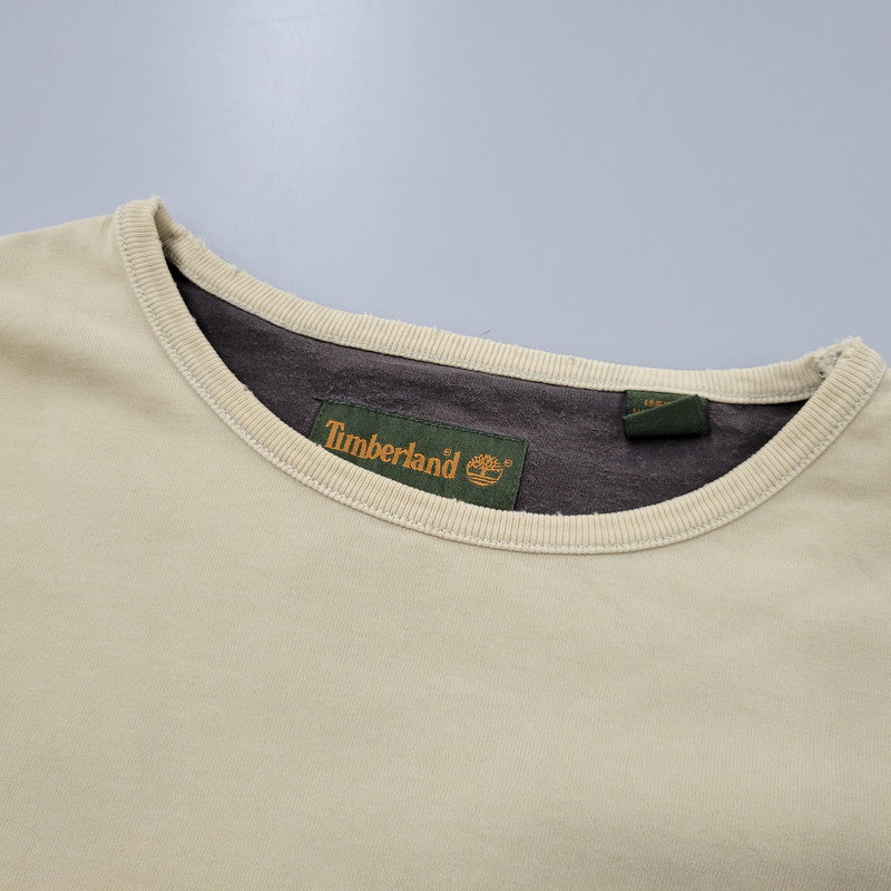 【現状渡し品】【メンズ】 ONE POINT LS TEE ワンポイント ロングスリーブ Tシャツ トルコ製 長袖 トップス 146-250524-as-18-izu サイズ：M カラー：ベージュ 万代Net店