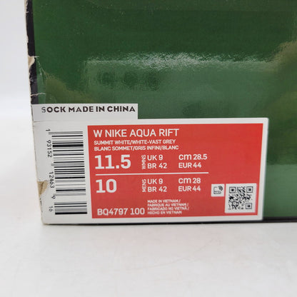 【中古品】【メンズ】 NIKE ナイキ BQ4797-100 WOMEN'S AQUA RIFT ウィメンズ アクアリフト 靴 スニーカー シューズ 160-250602-ma-04-izu サイズ：28.5cm カラー：SUMMIT WHITE 万代Net店