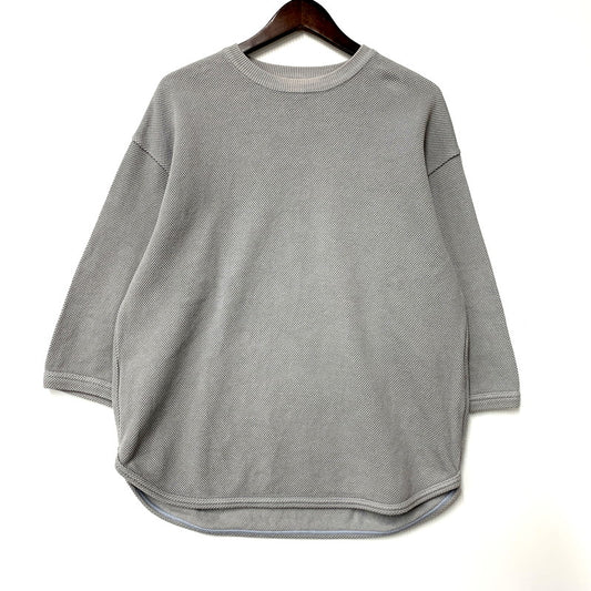 【中古品】【メンズ】 crepuscule クレプスキュール 7’S ROUND KNIT 1901-005 ラウンド ニット トップス 140-250527-as-40-izu サイズ：1 カラー：グレー 万代Net店