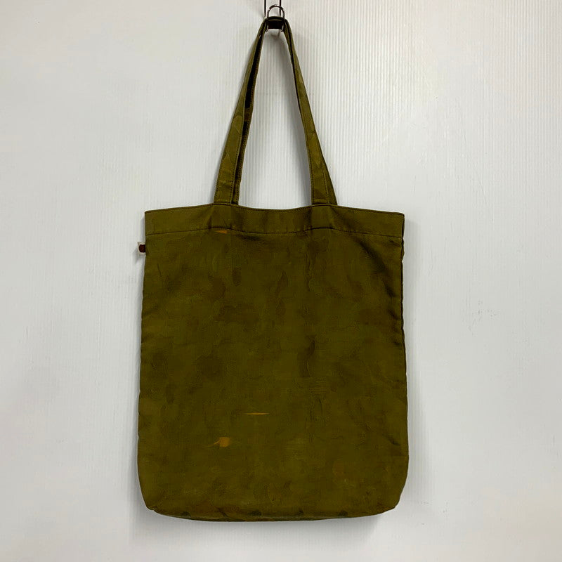 【中古品】【メンズ/レディース】 A BATHING APE アベイシングエイプ COTTON TOTE BAG CAMO コットントートバッグ カモ 鞄 カバン 188-250616-ma-15-izu カラー：グリーン系 万代Net店