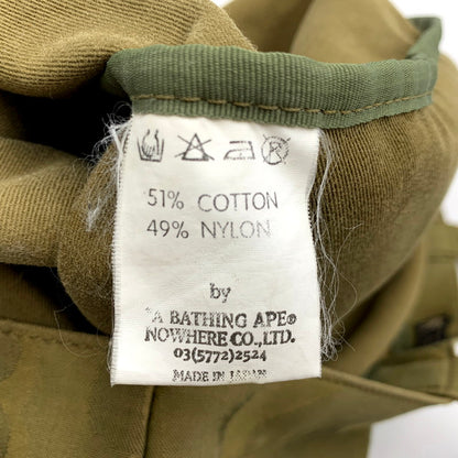 【中古品】【メンズ/レディース】 A BATHING APE アベイシングエイプ COTTON TOTE BAG CAMO コットントートバッグ カモ 鞄 カバン 188-250616-ma-15-izu カラー：グリーン系 万代Net店