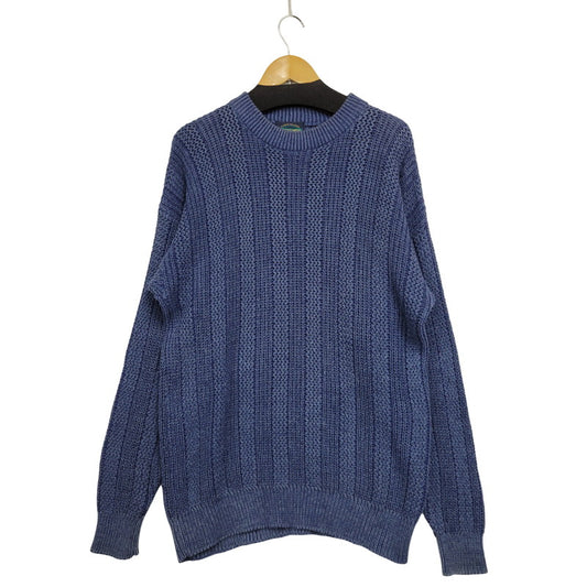 【中古品】【メンズ】 WEEKENDS 香港製 KNIT SWEATER ニット トップス 146-250722-rk-07-izu サイズ：L カラー：ブルー系 万代Net店