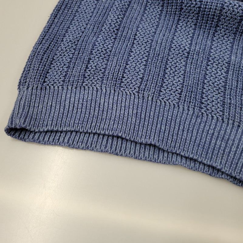 【中古品】【メンズ】 WEEKENDS 香港製 KNIT SWEATER ニット トップス 146-250722-rk-07-izu サイズ：L カラー：ブルー系 万代Net店