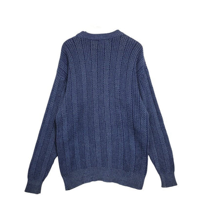 【中古品】【メンズ】 WEEKENDS 香港製 KNIT SWEATER ニット トップス 146-250722-rk-07-izu サイズ：L カラー：ブルー系 万代Net店