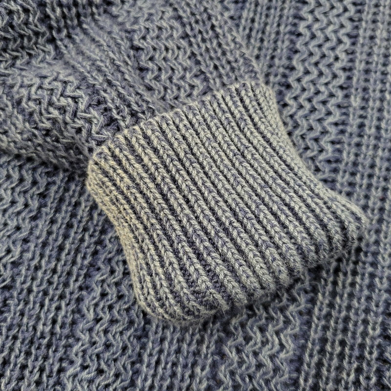 【中古品】【メンズ】 WEEKENDS 香港製 KNIT SWEATER ニット トップス 146-250722-rk-07-izu サイズ：L カラー：ブルー系 万代Net店
