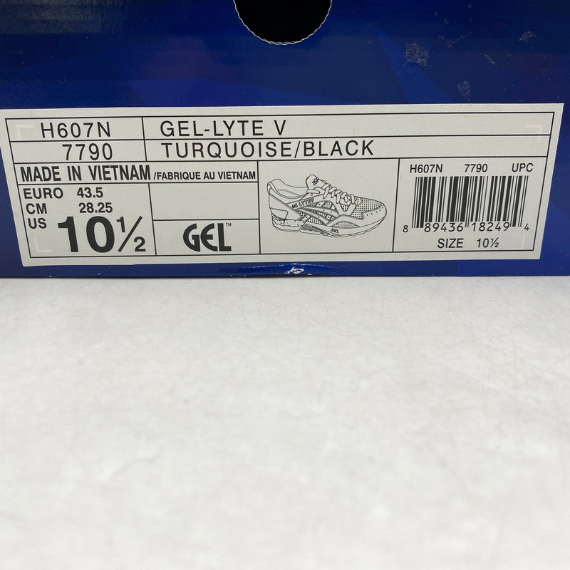 【中古品】【メンズ】 H607N GEL-LYTE ゲルライト 5 スニーカー 靴 162-251231-mh-02-izu サイズ：28.25cm(US10.5) カラー：ターコイズ/ブラック 万代Net店