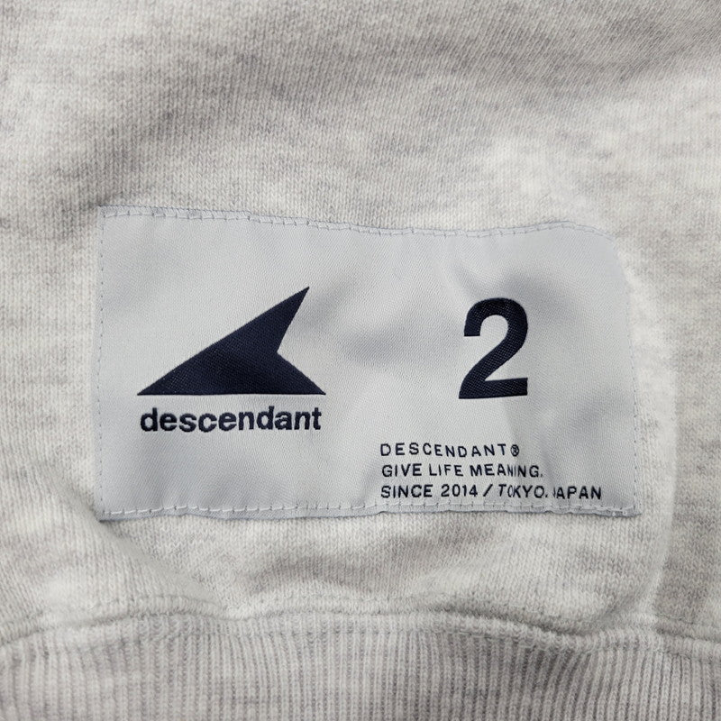 【中古美品】【メンズ】 DESCENDANT ディセンダント OTL HOODY 251ATDS-CSM01 フーディー パーカー 長袖 トップス 142-250504-as-03-izu サイズ：2 カラー：グレー 万代Net店