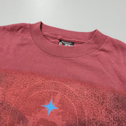 【中古品】【メンズ】 GIANT by TULTEX ジャイアントバイタルテックス DEF LEPPARD c1996 SLANG TOUR 1996 TEE Tシャツ 半袖 トップス 146-250503-as-06-izu サイズ：M カラー：レッド系 万代Net店