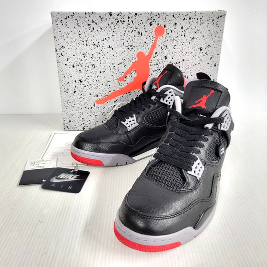 【中古品】【メンズ】 NIKE ナイキ AIR JORDAN 4 RETRO FV5029-006 エア ジョーダン 4 レトロ スニーカー シューズ 靴 160-250506-as-05-izu サイズ：29cm カラー：BLACK/FIRE RED-CEMENT GREY 万代Net店