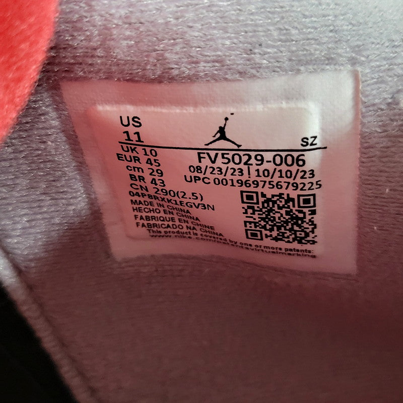 【中古品】【メンズ】 NIKE ナイキ AIR JORDAN 4 RETRO FV5029-006 エア ジョーダン 4 レトロ スニーカー シューズ 靴 160-250506-as-05-izu サイズ：29cm カラー：BLACK/FIRE RED-CEMENT GREY 万代Net店