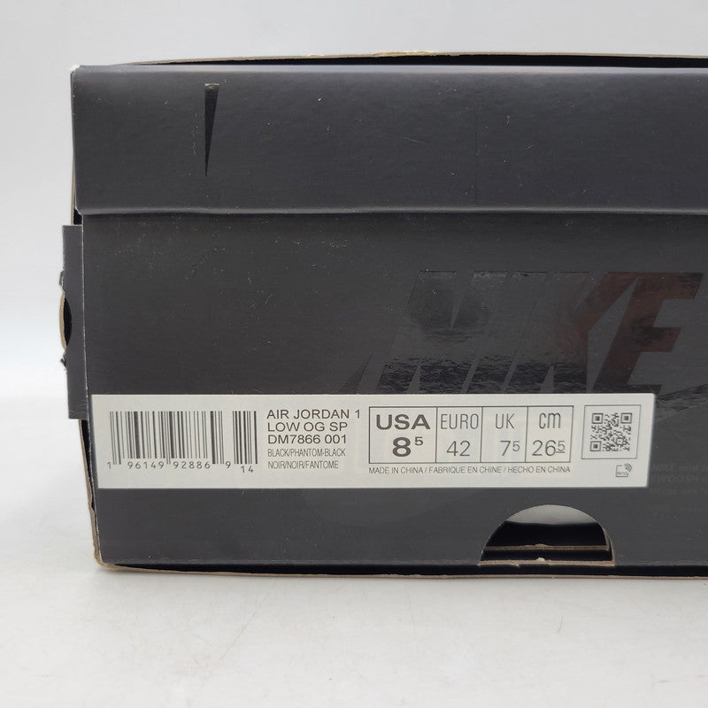 【中古品】【メンズ】 NIKE ナイキ × TRAVIS SCOTT トラヴィススコット AIR JORDAN 1 LOW OG SP DM7866-001 エアジョーダン1 ロー OG SP スニーカー シューズ 靴 160-250504-as-05-izu サイズ：26.5cm カラー：BLACK/PHANTOM BLACK 万代Net店