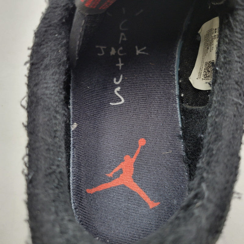 【中古品】【メンズ】 NIKE ナイキ × TRAVIS SCOTT トラヴィススコット AIR JORDAN 1 LOW OG SP DM7866-001 エアジョーダン1 ロー OG SP スニーカー シューズ 靴 160-250504-as-05-izu サイズ：26.5cm カラー：BLACK/PHANTOM BLACK 万代Net店