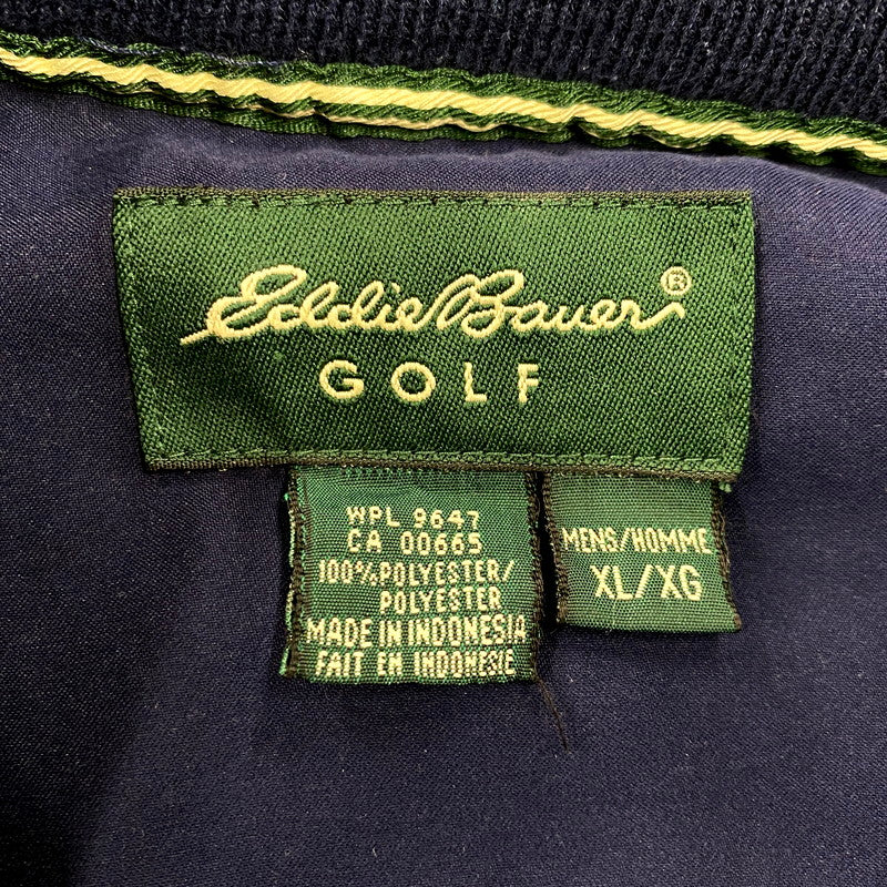 【現状渡し品】【メンズ】 EDDIE BAUER GOLF エディバウアー ゴルフ PULLOVER 1736 プルオーバー 長袖 トップス 146-250728-as-01-izu サイズ：XL カラー：ネイビー 万代Net店