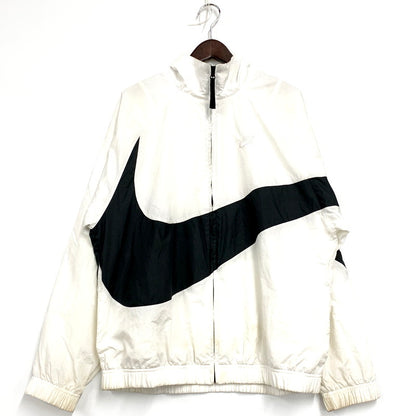 【現状渡し品】【メンズ】 NIKE ナイキ AR3133-100 HBR STMT BIG SWOOSH WOVEN JACKET ビッグスウッシュウーブンジャケット アウター 長袖 148-250525-ma-15-izu サイズ：L カラー：WHITE 万代Net店