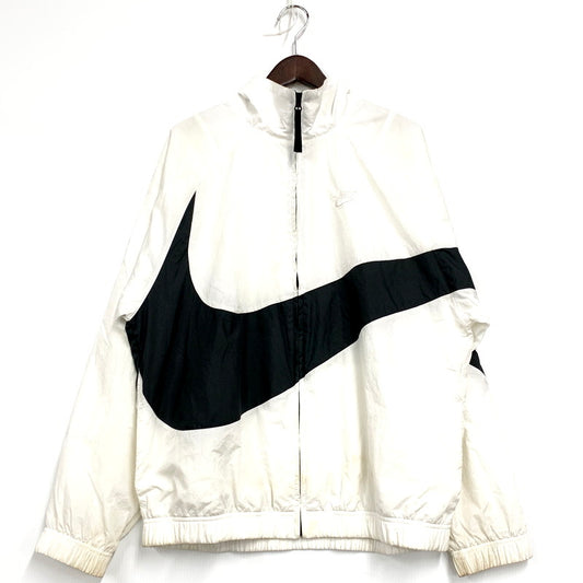 【現状渡し品】【メンズ】 NIKE ナイキ AR3133-100 HBR STMT BIG SWOOSH WOVEN JACKET ビッグスウッシュウーブンジャケット アウター 長袖 148-250525-ma-15-izu サイズ：L カラー：WHITE 万代Net店