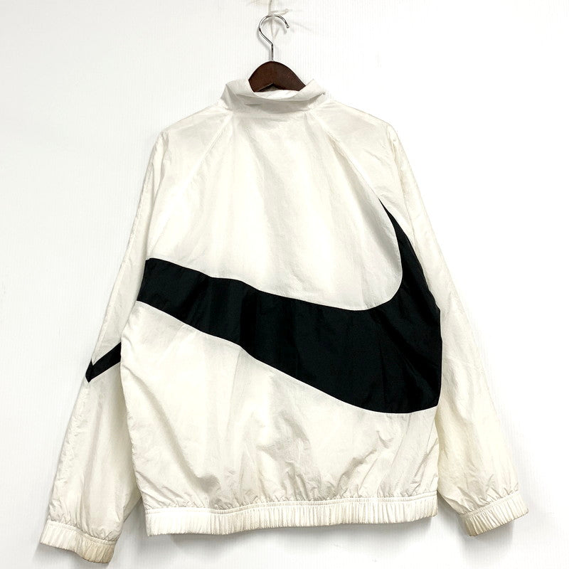 【現状渡し品】【メンズ】 NIKE ナイキ AR3133-100 HBR STMT BIG SWOOSH WOVEN JACKET ビッグスウッシュウーブンジャケット アウター 長袖 148-250525-ma-15-izu サイズ：L カラー：WHITE 万代Net店