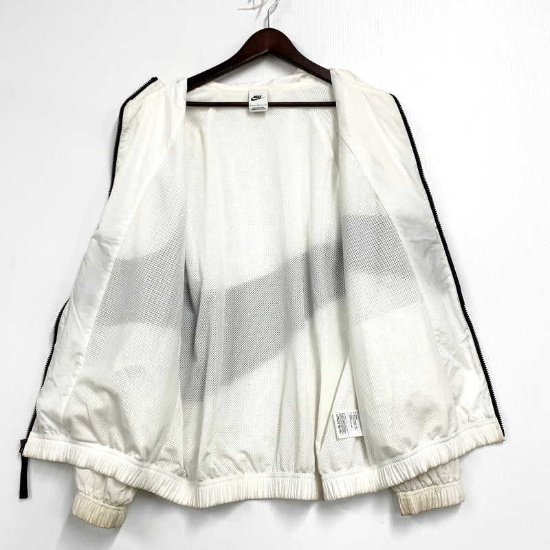 【現状渡し品】【メンズ】 NIKE ナイキ AR3133-100 HBR STMT BIG SWOOSH WOVEN JACKET ビッグスウッシュウーブンジャケット アウター 長袖 148-250525-ma-15-izu サイズ：L カラー：WHITE 万代Net店
