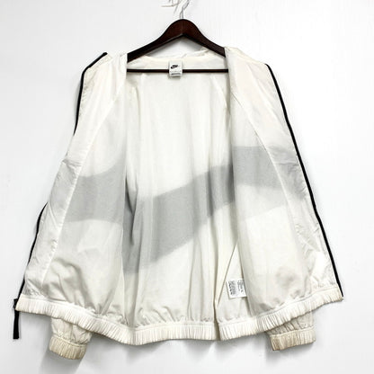 【現状渡し品】【メンズ】 NIKE ナイキ AR3133-100 HBR STMT BIG SWOOSH WOVEN JACKET ビッグスウッシュウーブンジャケット アウター 長袖 148-250525-ma-15-izu サイズ：L カラー：WHITE 万代Net店