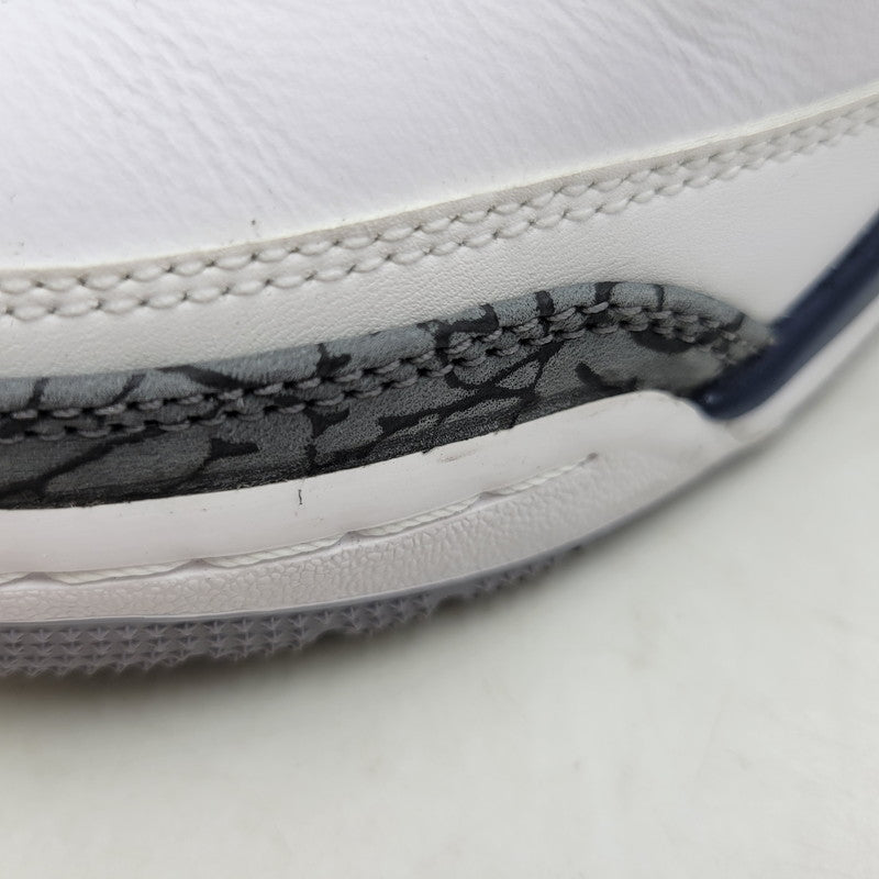 【中古品】【レディース】 NIKE ナイキ AIR JORDAN 3 RETRO GS DM0967-140 エア ジョーダン 3 レトロ GS スニーカー シューズ 靴 166-250504-as-23-izu サイズ：22.5cm カラー：WHITE/MIDNIGHT NAVY-CEMENT GREY-BLACK 万代Net店