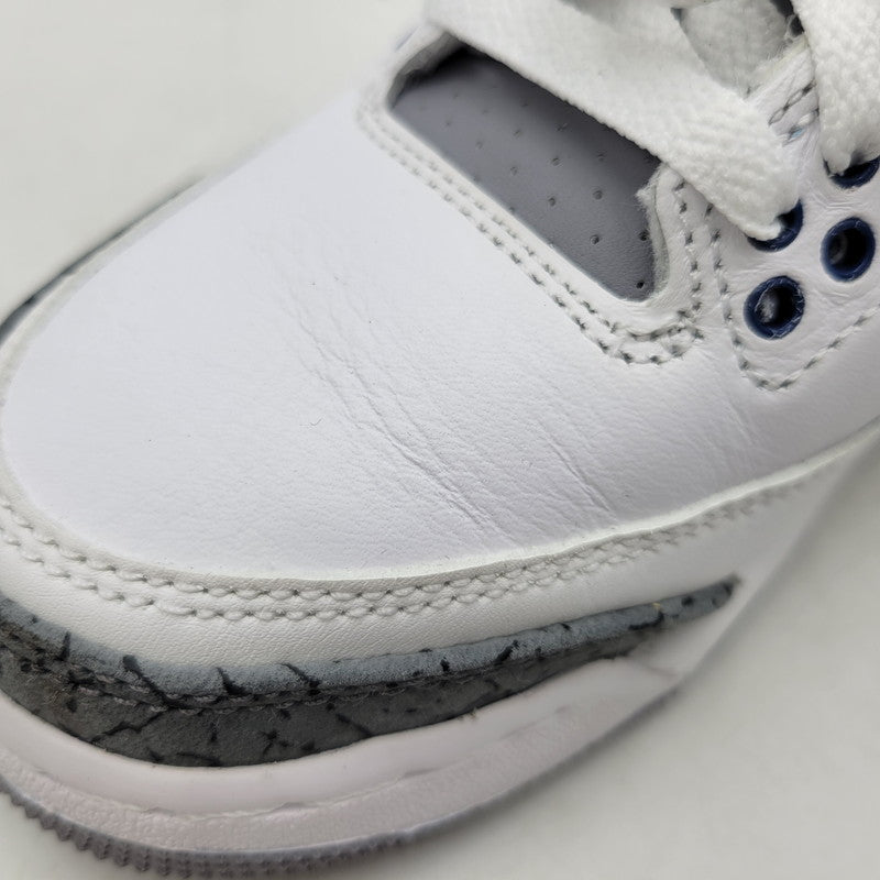 【中古品】【レディース】 NIKE ナイキ AIR JORDAN 3 RETRO GS DM0967-140 エア ジョーダン 3 レトロ GS スニーカー シューズ 靴 166-250504-as-23-izu サイズ：22.5cm カラー：WHITE/MIDNIGHT NAVY-CEMENT GREY-BLACK 万代Net店