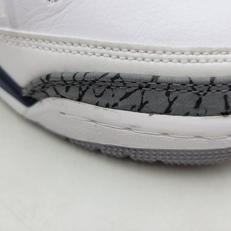 【中古品】【レディース】 NIKE ナイキ AIR JORDAN 3 RETRO GS DM0967-140 エア ジョーダン 3 レトロ GS スニーカー シューズ 靴 166-250504-as-23-izu サイズ：22.5cm カラー：WHITE/MIDNIGHT NAVY-CEMENT GREY-BLACK 万代Net店