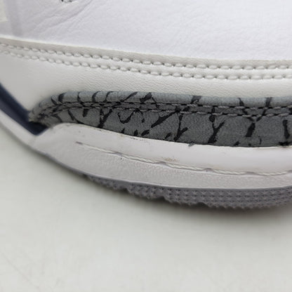 【中古品】【レディース】 NIKE ナイキ AIR JORDAN 3 RETRO GS DM0967-140 エア ジョーダン 3 レトロ GS スニーカー シューズ 靴 166-250504-as-23-izu サイズ：22.5cm カラー：WHITE/MIDNIGHT NAVY-CEMENT GREY-BLACK 万代Net店
