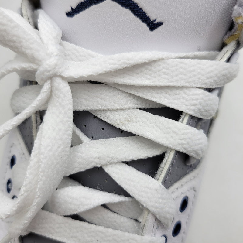 【中古品】【レディース】 NIKE ナイキ AIR JORDAN 3 RETRO GS DM0967-140 エア ジョーダン 3 レトロ GS スニーカー シューズ 靴 166-250504-as-23-izu サイズ：22.5cm カラー：WHITE/MIDNIGHT NAVY-CEMENT GREY-BLACK 万代Net店