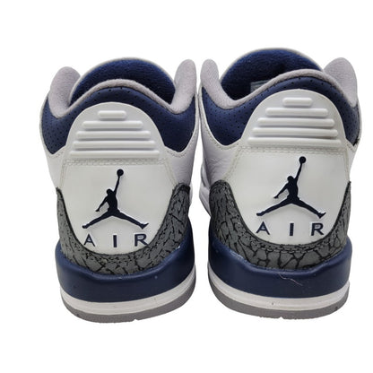 【中古品】【レディース】 NIKE ナイキ AIR JORDAN 3 RETRO GS DM0967-140 エア ジョーダン 3 レトロ GS スニーカー シューズ 靴 166-250504-as-23-izu サイズ：22.5cm カラー：WHITE/MIDNIGHT NAVY-CEMENT GREY-BLACK 万代Net店