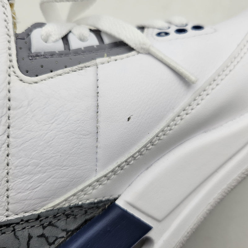 【中古品】【レディース】 NIKE ナイキ AIR JORDAN 3 RETRO GS DM0967-140 エア ジョーダン 3 レトロ GS スニーカー シューズ 靴 166-250504-as-23-izu サイズ：22.5cm カラー：WHITE/MIDNIGHT NAVY-CEMENT GREY-BLACK 万代Net店