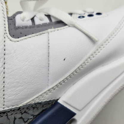【中古品】【レディース】 NIKE ナイキ AIR JORDAN 3 RETRO GS DM0967-140 エア ジョーダン 3 レトロ GS スニーカー シューズ 靴 166-250504-as-23-izu サイズ：22.5cm カラー：WHITE/MIDNIGHT NAVY-CEMENT GREY-BLACK 万代Net店