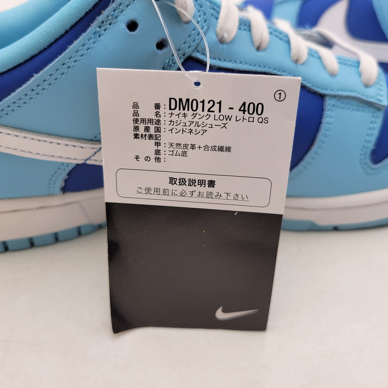 【中古品】【メンズ】 NIKE ナイキ DUNK LOW RETRO QS DM0121-400 ダンク ロー レトロ クイックスタイル スニーカー シューズ 靴 160-250505-ay-01-izu サイズ：27cm カラー：FLASH/WHITE-ARGON BLUE-FLASH 万代Net店