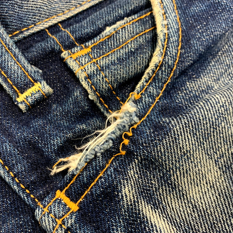 【中古品】【メンズ】 LEVI'S VINTAGE CLOTHING リーバイスビンテージクロージング BIG-E TALON ZIP DENIM PANTS 68606 デニムパンツ オレンジタブ ジーンズ ボトムス 156-250527-as-36-izu サイズ：28 カラー：インディゴ 万代Net店