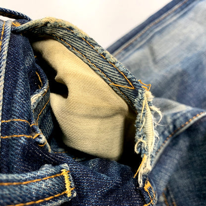 【中古品】【メンズ】 LEVI'S VINTAGE CLOTHING リーバイスビンテージクロージング BIG-E TALON ZIP DENIM PANTS 68606 デニムパンツ オレンジタブ ジーンズ ボトムス 156-250527-as-36-izu サイズ：28 カラー：インディゴ 万代Net店