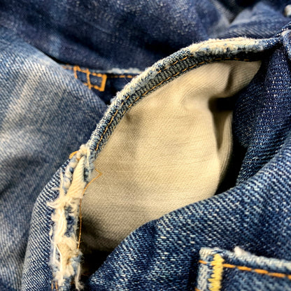 【中古品】【メンズ】 LEVI'S VINTAGE CLOTHING リーバイスビンテージクロージング BIG-E TALON ZIP DENIM PANTS 68606 デニムパンツ オレンジタブ ジーンズ ボトムス 156-250527-as-36-izu サイズ：28 カラー：インディゴ 万代Net店