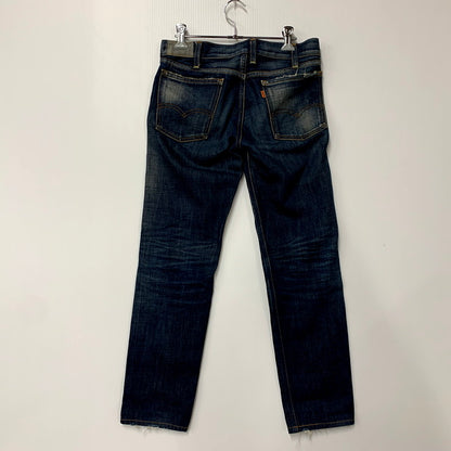 【中古品】【メンズ】 LEVI'S VINTAGE CLOTHING リーバイスビンテージクロージング BIG-E TALON ZIP DENIM PANTS 68606 デニムパンツ オレンジタブ ジーンズ ボトムス 156-250527-as-36-izu サイズ：28 カラー：インディゴ 万代Net店