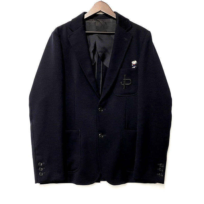 【中古品】【メンズ】 JOE PREPPY ジョープレッピー PEANUTS EMBROIDERY TAILORED JACKET JP-JM01 テーラードジャケット 147-250506-as-32-izu サイズ：L カラー：ネイビー 万代Net店
