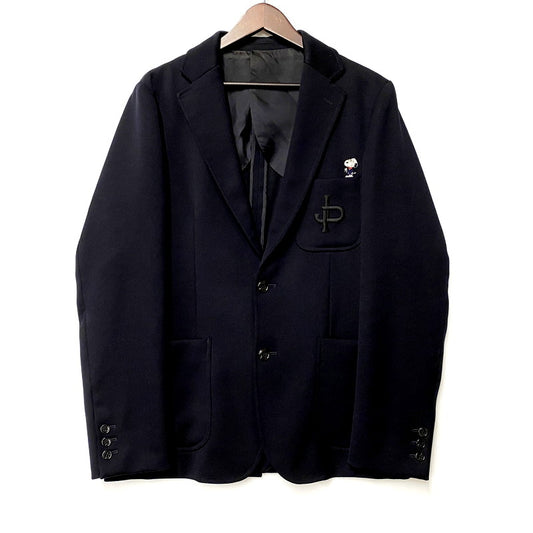 【中古品】【メンズ】 JOE PREPPY ジョープレッピー PEANUTS EMBROIDERY TAILORED JACKET JP-JM01 テーラードジャケット 147-250506-as-32-izu サイズ：L カラー：ネイビー 万代Net店