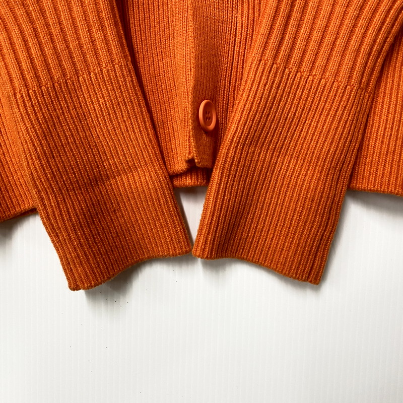 【中古品】【メンズ】 CFCL シーエフシーエル WOOL MILAN CARDIGAN CF004KC106 ウール ミラノカーディガン 140-250506-as-08-izu サイズ：5 カラー：オレンジ 万代Net店