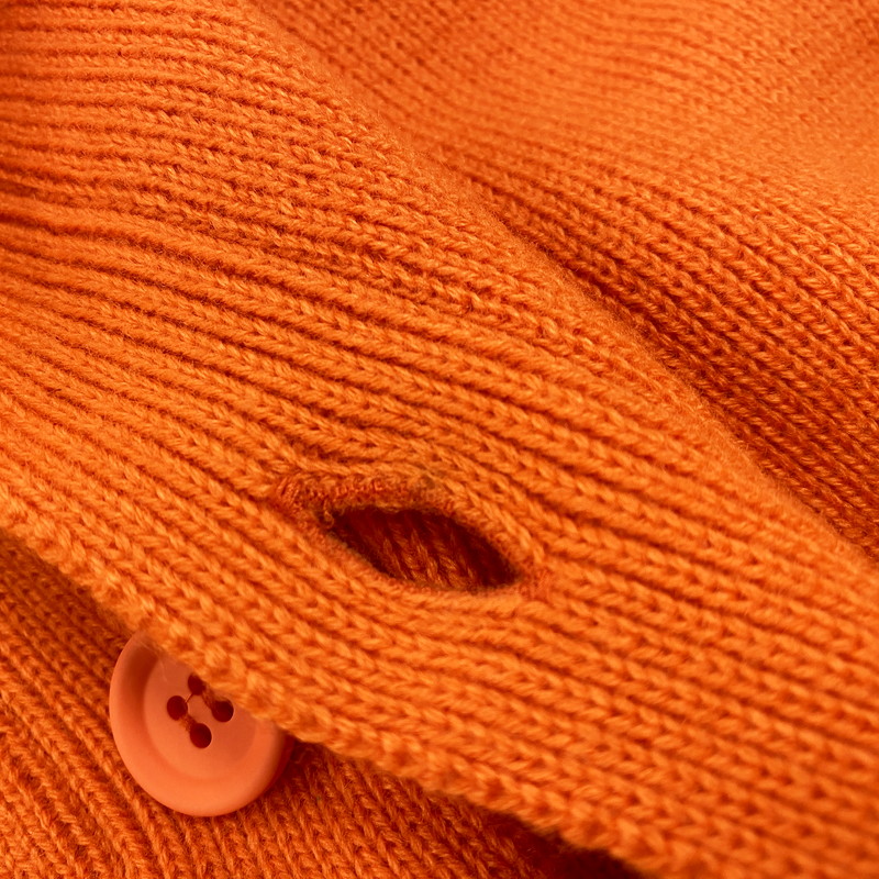 【中古品】【メンズ】 CFCL シーエフシーエル WOOL MILAN CARDIGAN CF004KC106 ウール ミラノカーディガン 140-250506-as-08-izu サイズ：5 カラー：オレンジ 万代Net店