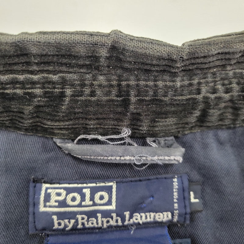 【現状渡し品】【メンズ】 90S OILED HARRINGTON JACKET オイルド ハリントン ジャケット アウター 146-251216-cs-05-izu サイズ：L カラー：ネイビー系 万代Net店