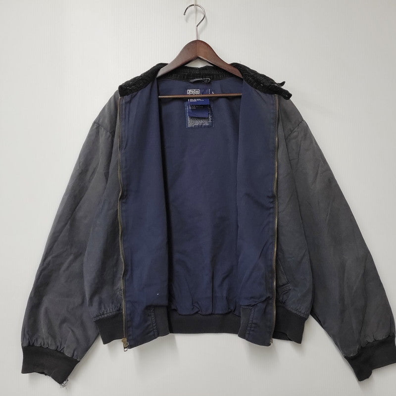 【現状渡し品】【メンズ】 90S OILED HARRINGTON JACKET オイルド ハリントン ジャケット アウター 146-251216-cs-05-izu サイズ：L カラー：ネイビー系 万代Net店