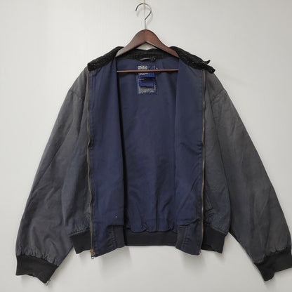 【現状渡し品】【メンズ】 90S OILED HARRINGTON JACKET オイルド ハリントン ジャケット アウター 146-251216-cs-05-izu サイズ：L カラー：ネイビー系 万代Net店