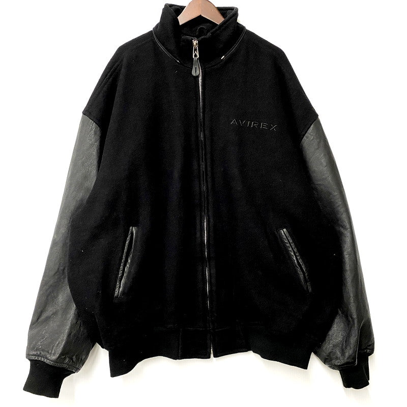 【中古品】【メンズ】 AVIREX アヴィレックス スタジアムジャケット スタジャン USA製 アウター 145-250506-as-31-izu サイズ：5X カラー：ブラック 万代Net店