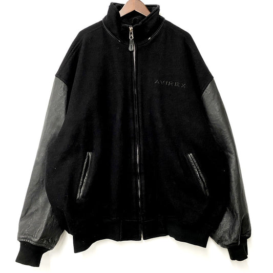 【中古品】【メンズ】 AVIREX アヴィレックス スタジアムジャケット スタジャン USA製 アウター 145-250506-as-31-izu サイズ：5X カラー：ブラック 万代Net店