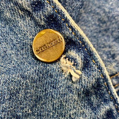 【中古品】【メンズ】 Carhartt カーハート BLANKET LINER DENIM CHORE COAT C59DST ブランケットライナー デニムチョアコート USA製 ジャケット アウター 146-250506-as-30-izu サイズ：3XL カラー：インディゴ 万代Net店