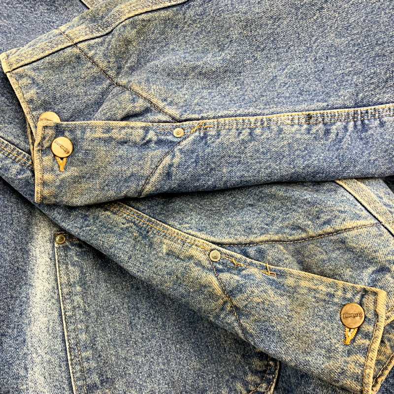 【中古品】【メンズ】 Carhartt カーハート BLANKET LINER DENIM CHORE COAT C59DST ブランケットライナー デニムチョアコート USA製 ジャケット アウター 146-250506-as-30-izu サイズ：3XL カラー：インディゴ 万代Net店